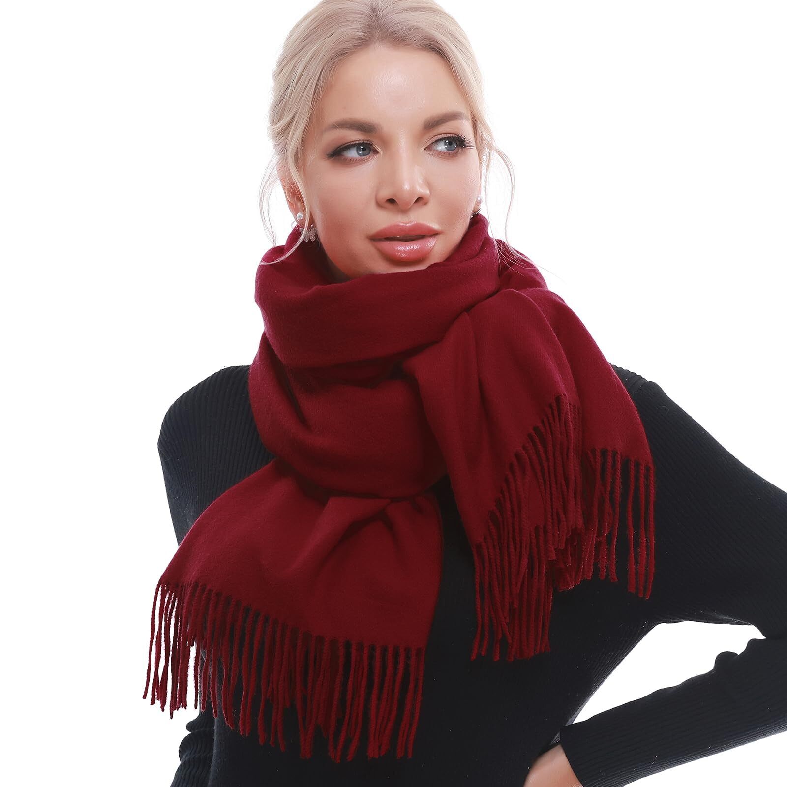 9579 Scarf For Woman Winter Warm Scarves Pashmina Shawls And Wraps